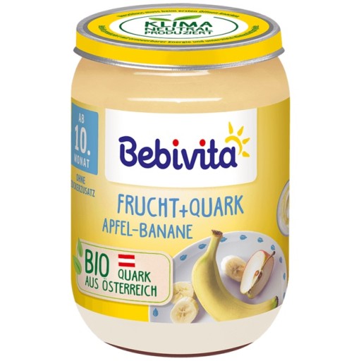 BEBIVITA KRÉMOVÁ TORTA S JABLKAMI A BANÁNOM 10m 190