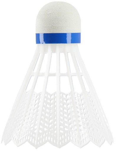 SET NYLONOVÝCH BOČIEK NA BADMINTON BIELY NYLONOVÉ BOČKY WISH 6 ks
