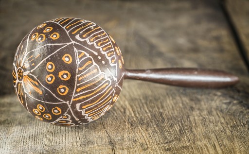 Drevený hrkálkový nástroj Maracas Maracas
