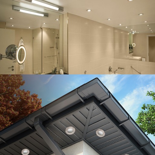Sada HERMETICKÝCH SVIETIDEL + LED GU10 3W SOUFFIT