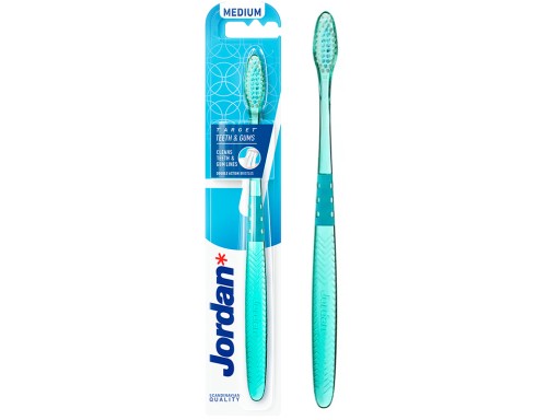 Stredná zubná kefka Jordan Target Teeth