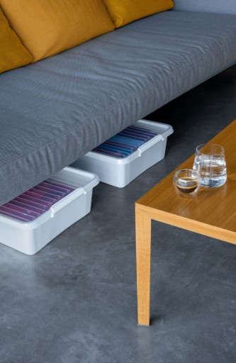 ORGANIZÉR BOX KONTAJNER S viečkom 4,5 l biely