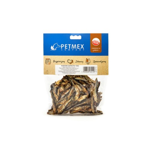 Petmex Sušené šproty, 100% prírodné, 100g balenie NÁSLEDUJTE SKVELÚ CENU!
