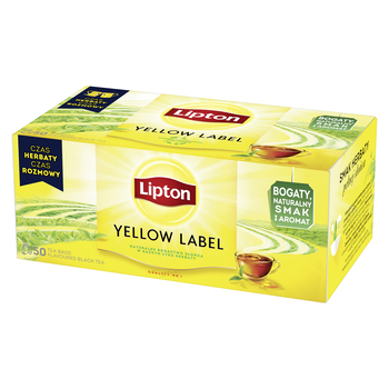 50x 2g LIPTON Yellow Label Black Tea