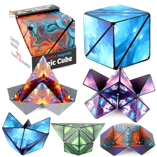 Fidget Cube Magic Cube Antistresová magnetická kocka MODRÁ