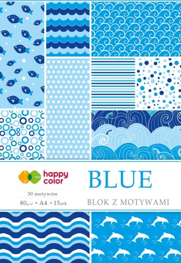 Kreatívny blok Happy Color s motívmi Blue A4