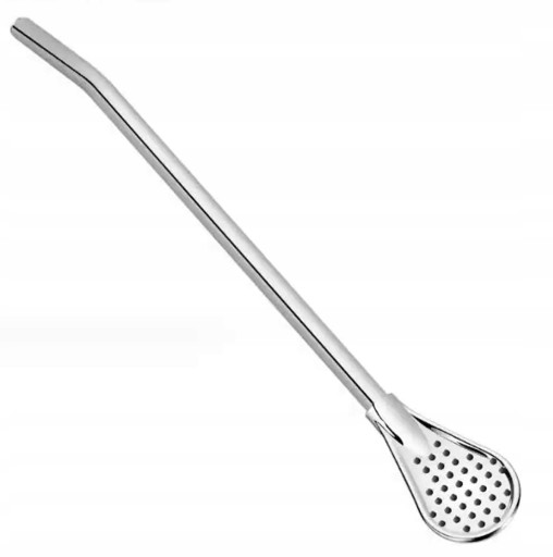 YERBA MATE BOMBILLA S ODNÍMATEĽNÝM FILTROM 180MM STRIEBORNÁ OCEL DA139