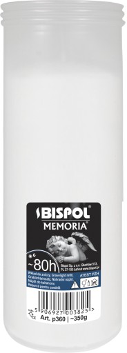 Vložka do sviečky parafínová BISPOL P360 80h 1 ks