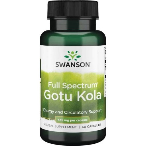 Swanson Gotu Kola 435 mg celé spektrum 60 kapsúl