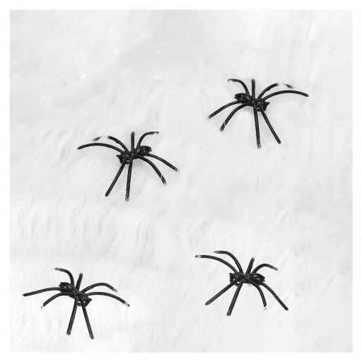 PAVUČNÁ SIEŤ S PAVÚČKOU SIEŤKOU HALLOWEEN 20g OZDOBA OZDOBA PAVÚKY x2