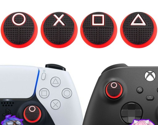 GRIP COVERS GUUBERS podložka PS4 PS5 XBOX ONE SERIES S X Squid Game 2 ks.