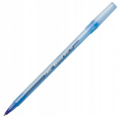 Jednorazové pero BIC Round M modré 1 mm