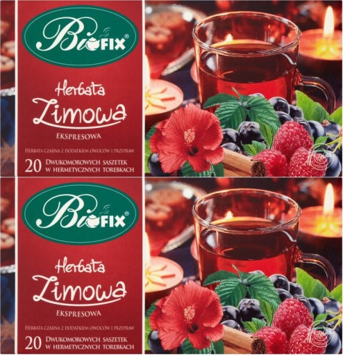 Bifix WINTER expresný čierny čaj 20 obálok x 2 ks