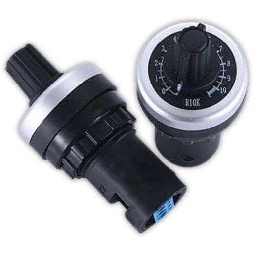 OTOČNÝ POTENCIOMETER NASTAVITEĽNÝ ODPOR 10kOhm 22mm IP65 R10K PRE INVERTOR