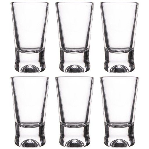 SADA POHÁROV NA VODKU 6, 25 ML, HLADKÉ