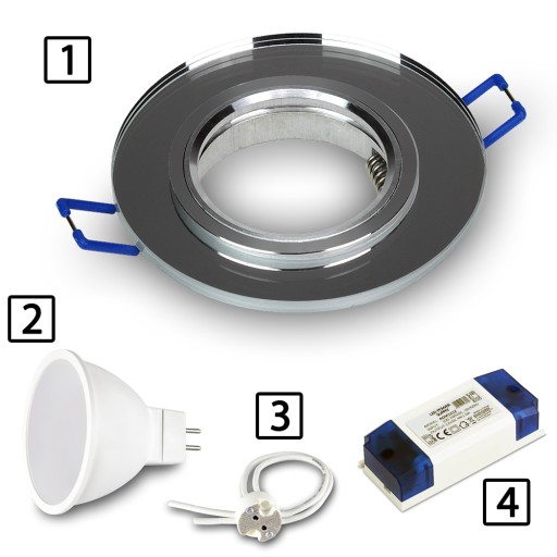 Halogénové svietidlo ROUND GLASS MIRROR pre LED