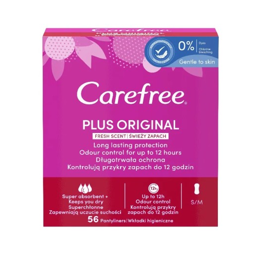Plus Original Fresh Scent hygienické vložky 56 ks