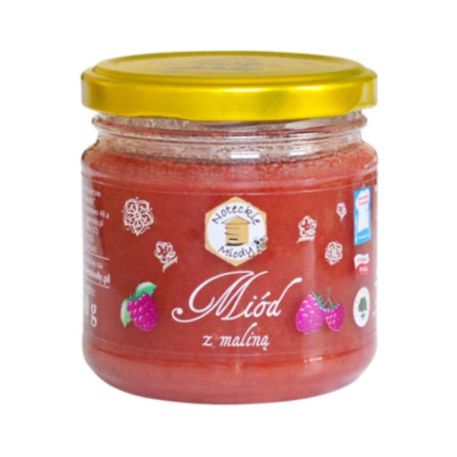 Med s malinou Noteckie Miody 250 g