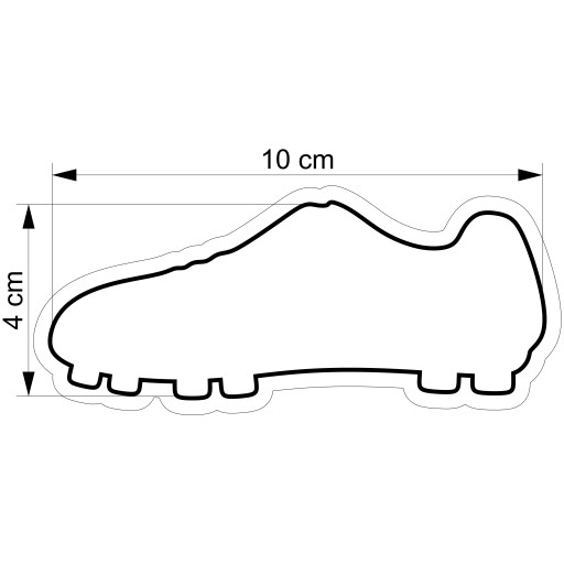MOLDER Krájač na perníčky FUTBAL ŠPORTOVÉ Topánky Kopačky Kopačky 10cm