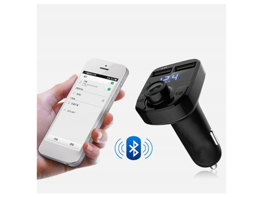 FM VYSIELAČ BLUETOOTH 5.0 NABÍJAČKA 2xUSB 12/24V