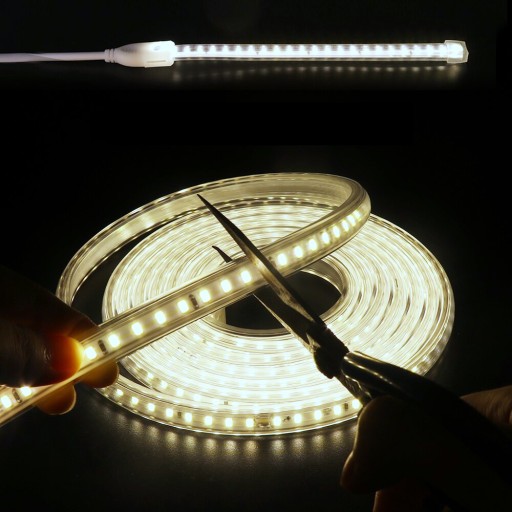 LED PÁS 230V 2835 NEUTRÁLNY REZ KAŽDÝCH KLIKNUTÍ 20 CM
