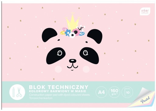 PASTEL technický blok A4 10k 160g tónovaný
