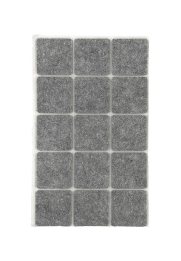 Samolepiace plstené podložky, sivá 30x30mm x15