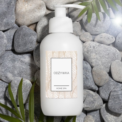 BIELY kozmetické nálepky šampón kondicionér 500ml