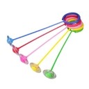 Svietiace švihadlo na nohy s krúžkom HULA HOP hula hoop skipper RÔZNE FARBY