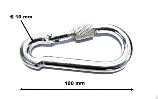 Točená karabína na 100 mm reťazové laná