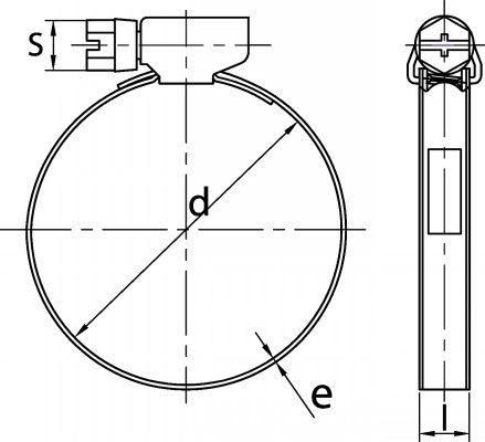 2 x ACE SVORKA HADICE fi 12-22 mm W1 Din 3017