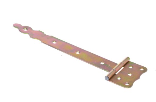 Stavebný pánt altánkových dverí, žltý, pozinkovaný, 300mm