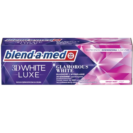 BLEND-A-MED 3D WHITE LUXE ZUBNÁ PASTA GLAMOROUS WHITE oslnivá biela