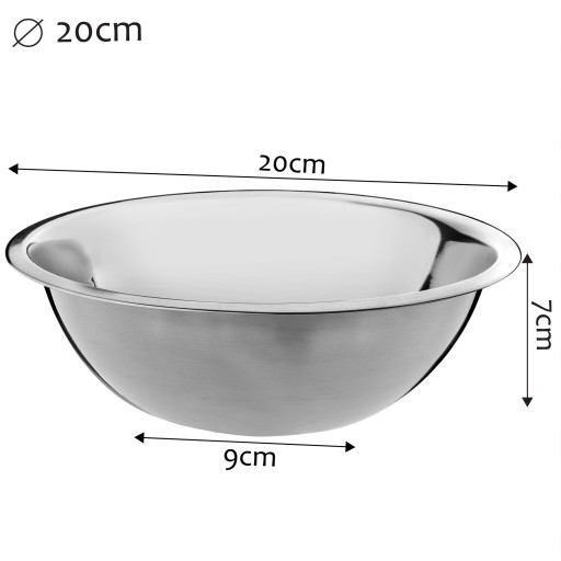 NEREZOVÁ KUCHYŇSKÁ MISKA NA ŠALÁT 20 cm
