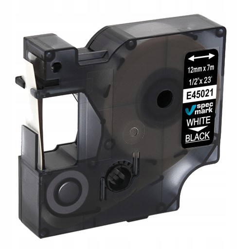 Páska pre DYMO D1 45021 12mm/7m čierno/biela