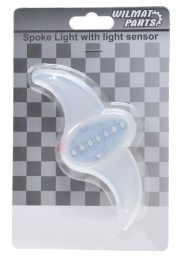 LED svetlo na bicykel, 12 farieb