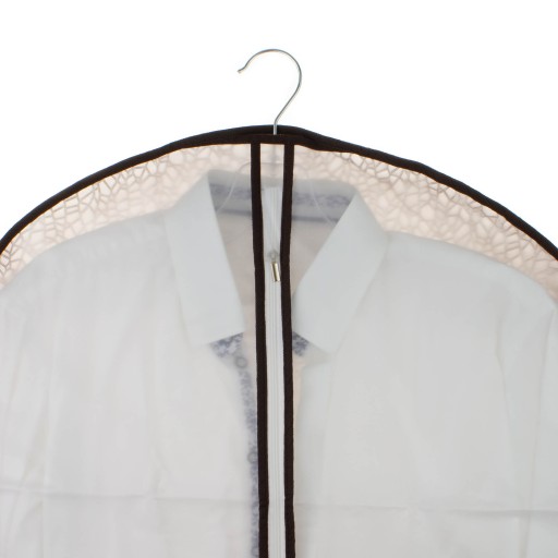 Obliečka na šaty 60 x 120, hnedá, zapínaná na zips