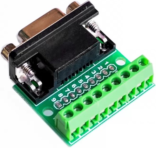 SAMSKÝ ADAPTÉR DB9 RS232 RS485 REDUCER 9 PIN PREVODNÍK D-SUB