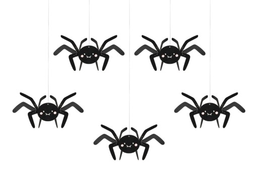 Závesná dekorácia, prívesky, pavúky, dekorácie, halloweenske vychytávky pre deti