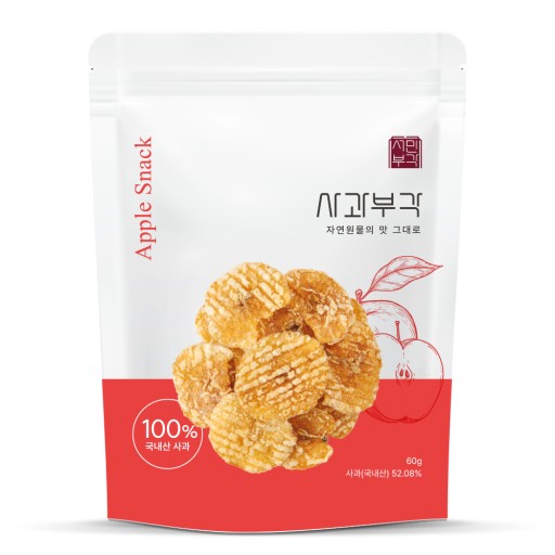 BuGak Kórejský prírodný jablkový snack 60g