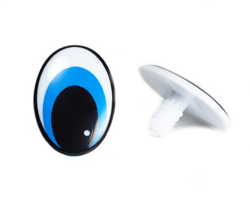 EYES BLUE ELIPSE MESH 30x21mm - SCOGS