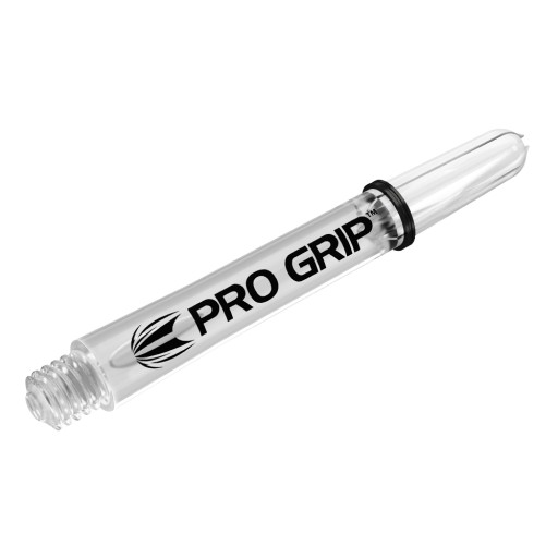 Target Pro Grip Medium Priehľadné šípkové drieky Transparentné