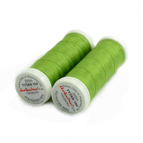 TYTAN THREADS 100 korálková výšivka 200m zelená 2707