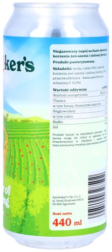 Osviežujúci čajový nápoj Apoteakers Power of Gisaeng 440 ml