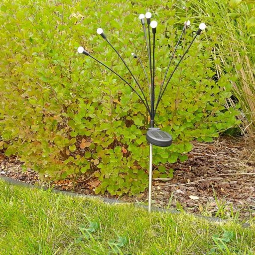 LED záhradné solárne guľové svietidlo FIORINI 3000K heat GOLDLUX
