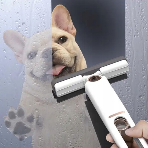 MINI PLOCHÝ MOP SO STIERAČOM NA ČISTENIE OKIEN A POLIC VODNÁ Stierka 2x vložka