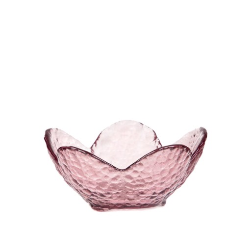 LONNY miska v tvare kvetu, ružová, 9x4 cm, HOMLA