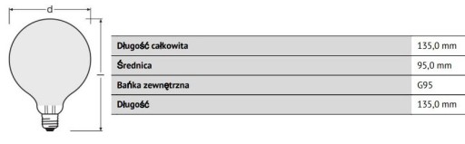 LED guľôčková žiarovka 6,5W 60W E27 2700K 806lm Osram