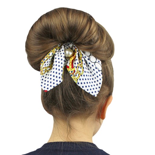 SCRUNCHIE VLASY S ČERNIČKAMI PRE DIEVČA