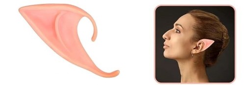 ELVIC ELVEN EAR COSPLAY PREKRÝVKY RUŽOVÉ 10 CM